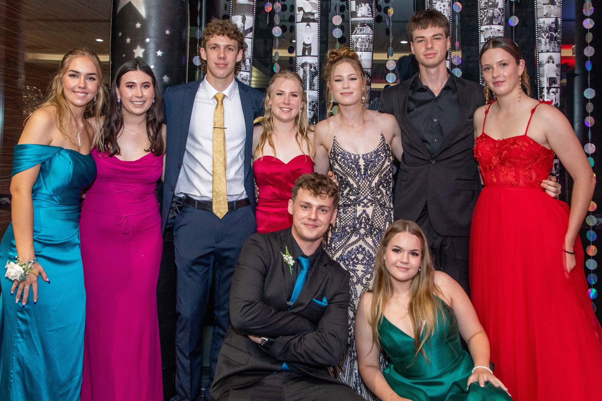 Students, families and staff at the Valedictory formal.