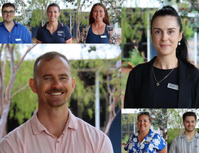 Collage of new Middle/Senior School staff photos.