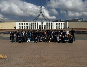 Students at Australian Parliament House