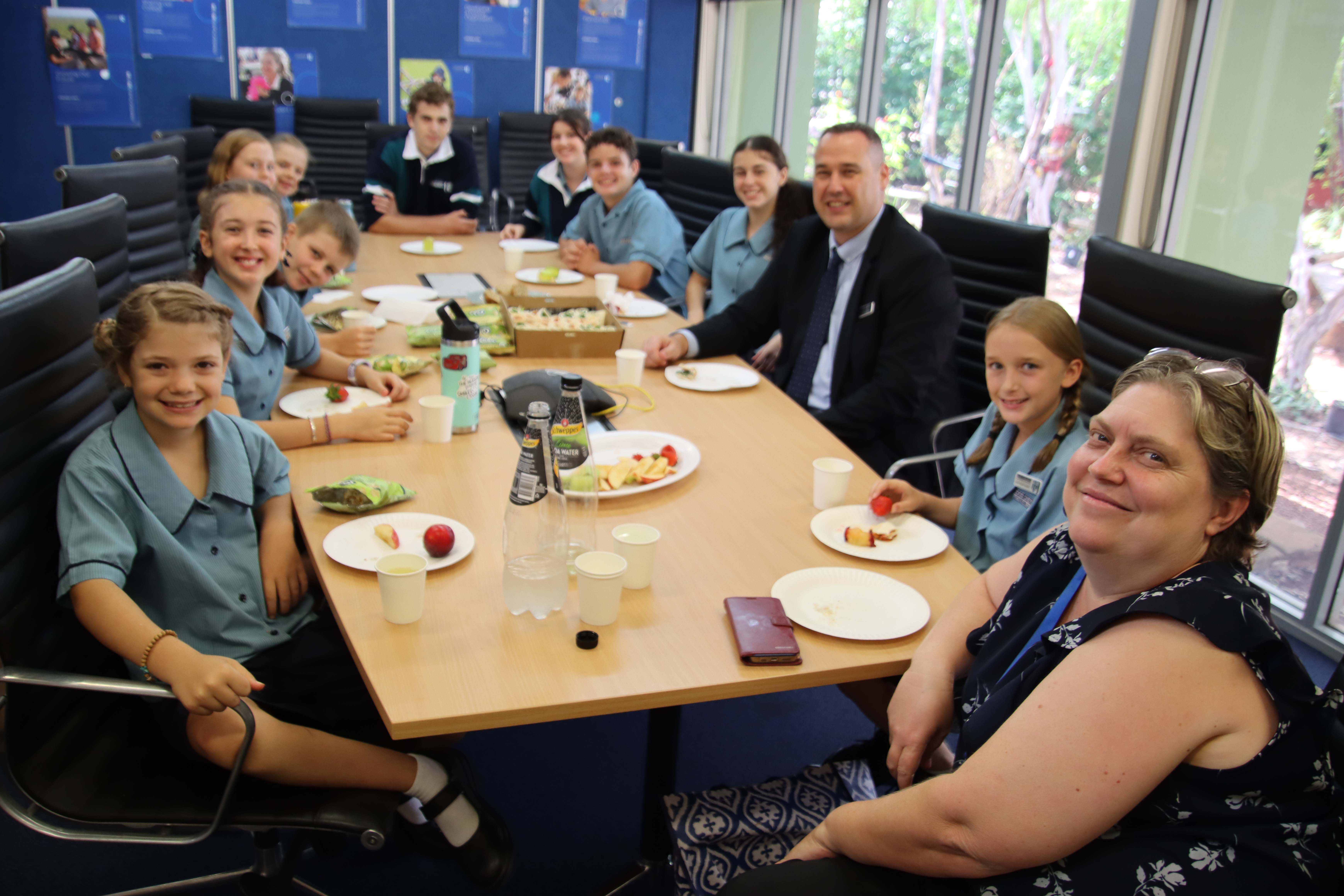College Captains Lunch with Principal