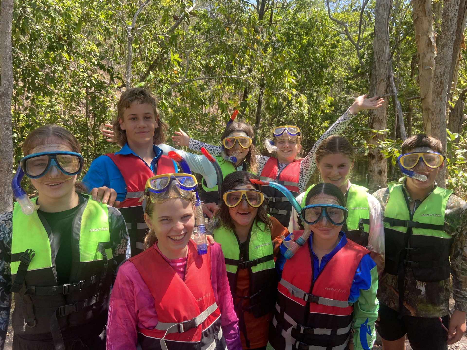 Year 7 students at Litchfield National Park.