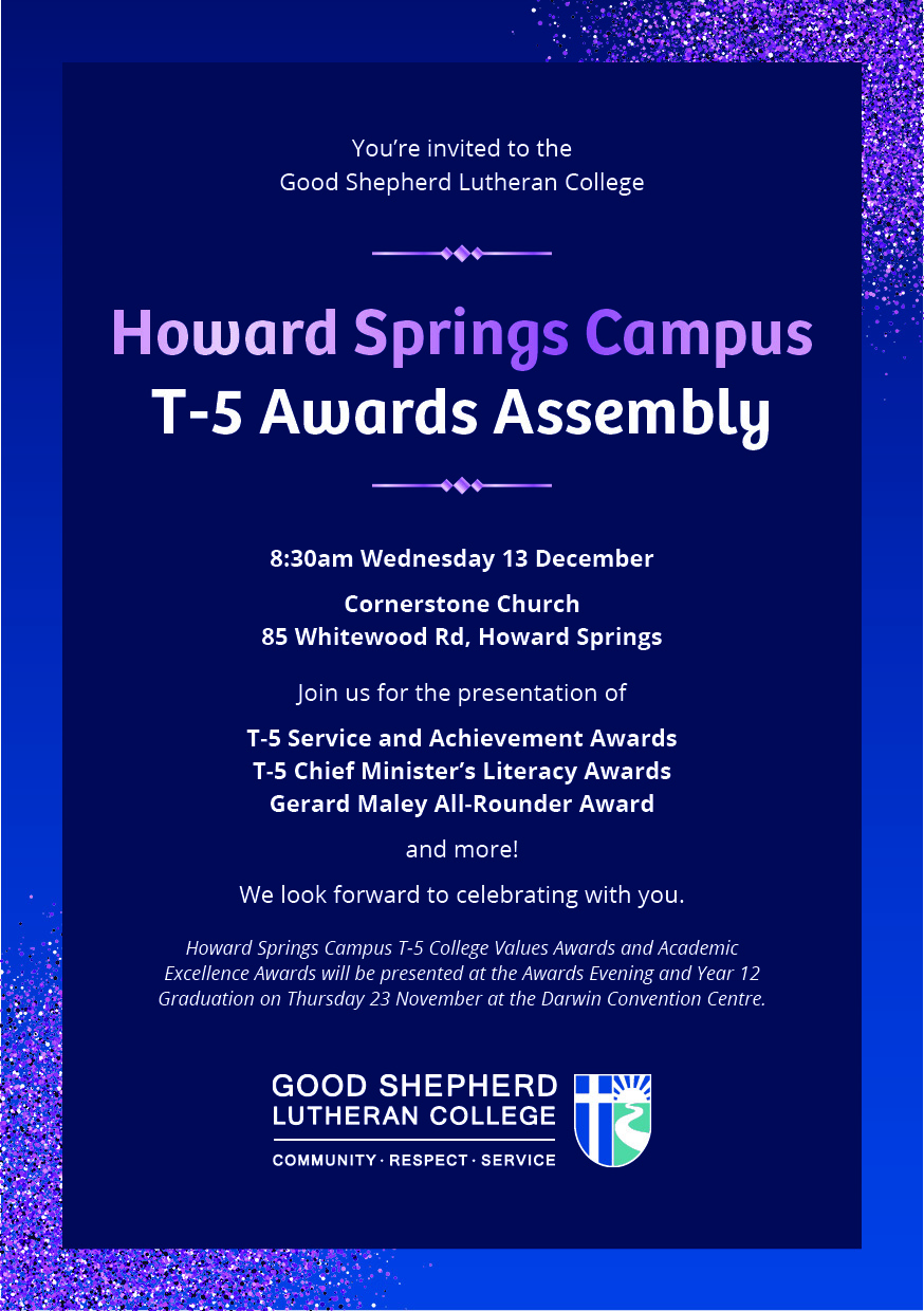 HSC T-5 Awards Assembly flyer