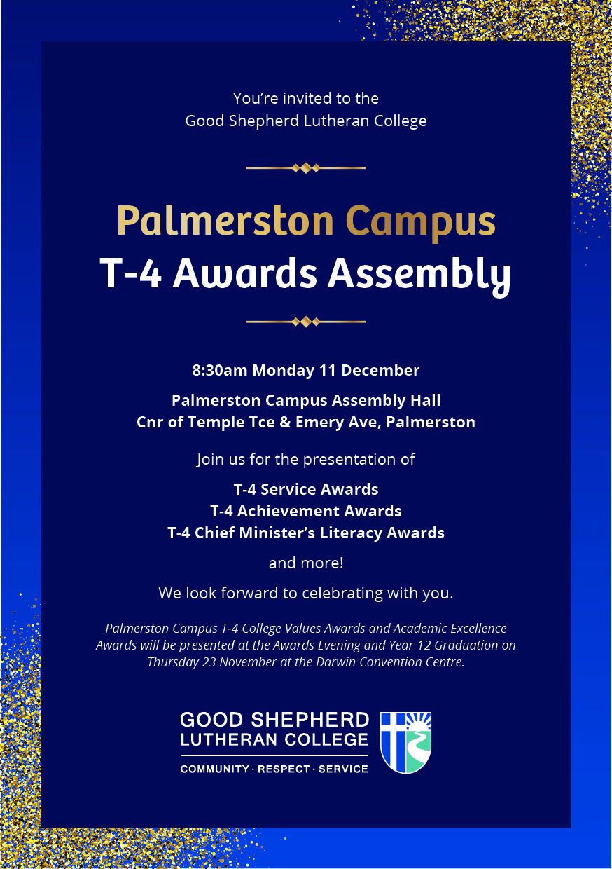 PC T-4 Awards Assembly flyer