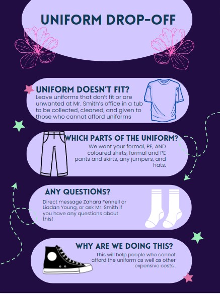 Uniform drop-off flyer