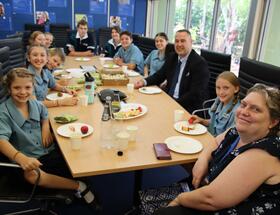 College Captains Lunch with Principal