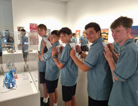 Students at Art Gallery